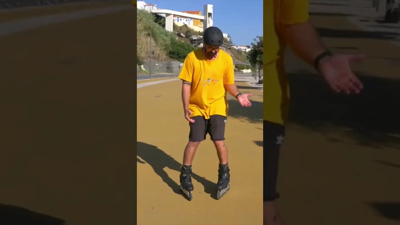 Formas de travar em patins em linha - número 1 #shorts
