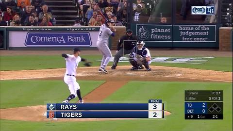 C.J. Cron and Brad Miller homer in ninth inning to lift Tampa Bay Rays over Detroit Tigers 3-2