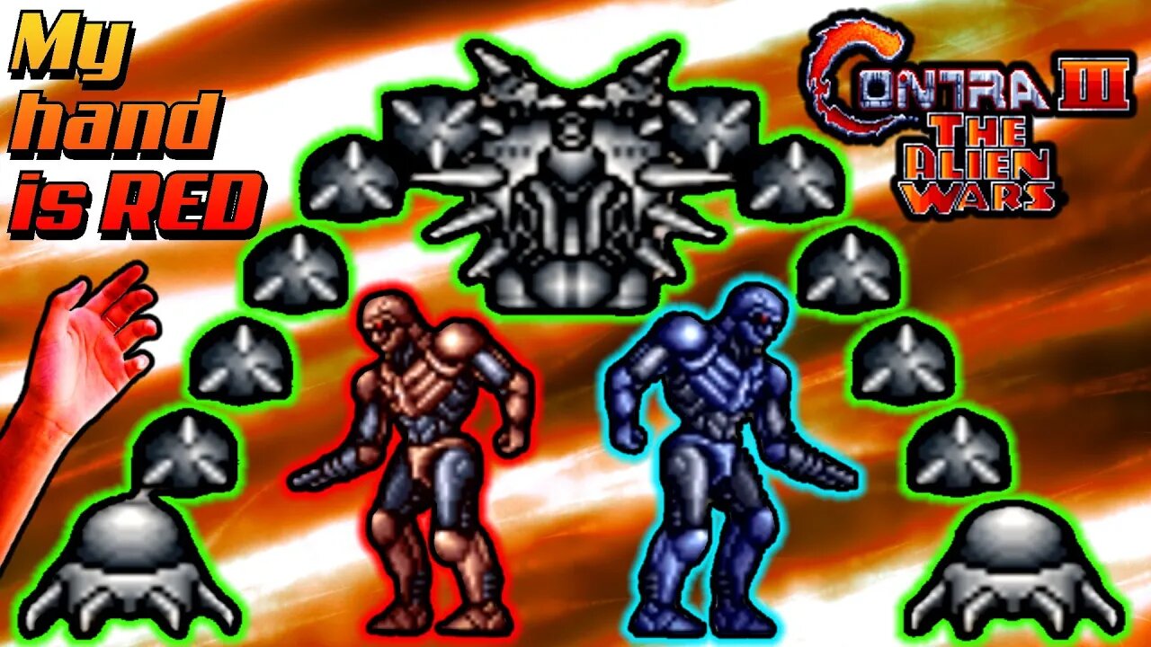 I can't stop jumping in Contra III Normal 3