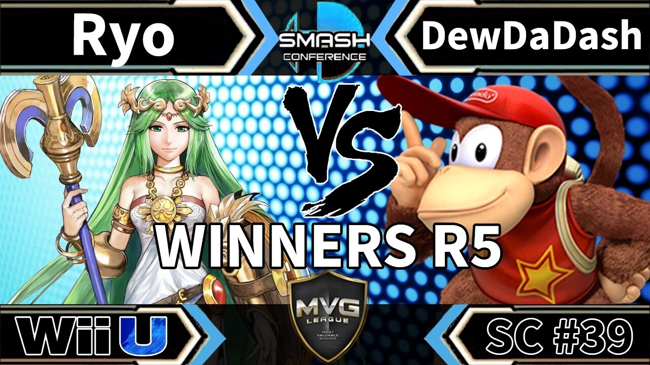 MVG|Ryo (Palutena) vs. DewDaDash (Diddy & Sheik) - SSB4 Winners R5 - Smash Conference 39