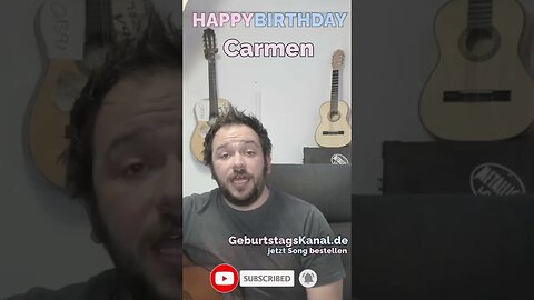 Happy Birthday Carmen Happy Birthday to You Carmen #shorts