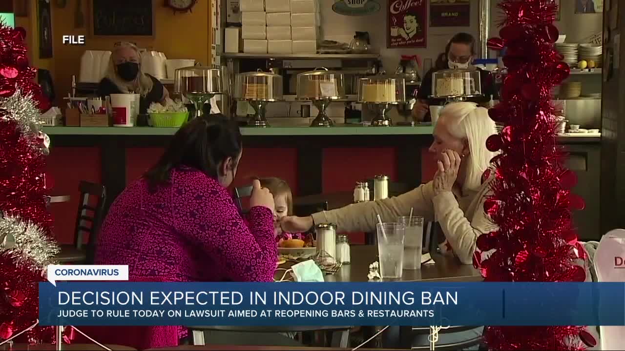 Ruling possible Tuesday that could open up Michigan restaurants & bars