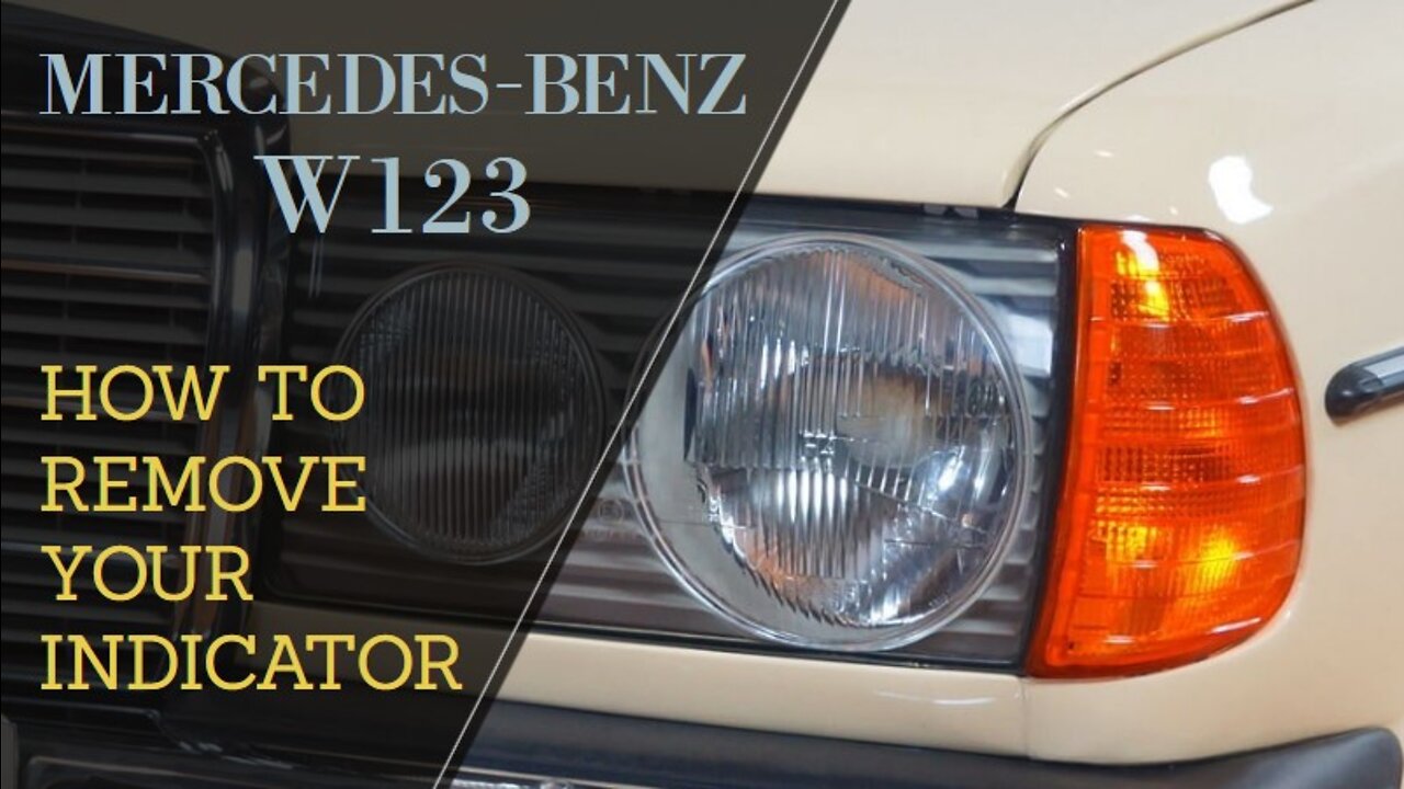 Mercedes Benz W123 - How to remove replace your indicator DIY turn signal