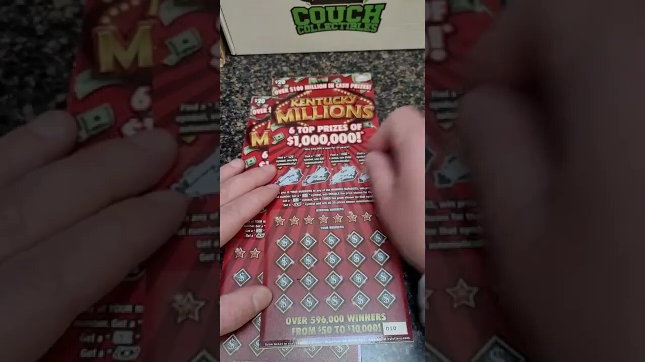 $20 Kentucky Millions Lottery Ticket Scratch Offs!!