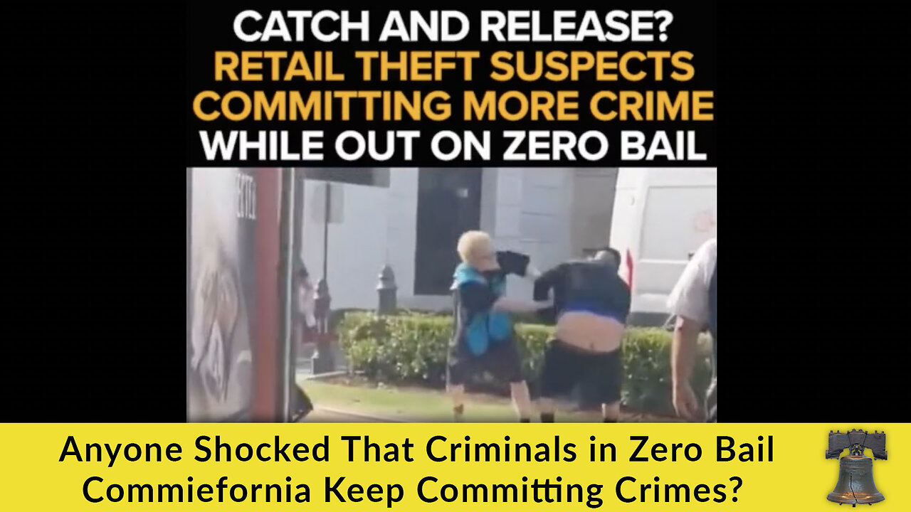 Anyone Shocked That Criminals in Zero Bail Commiefornia Keep Committing Crimes?