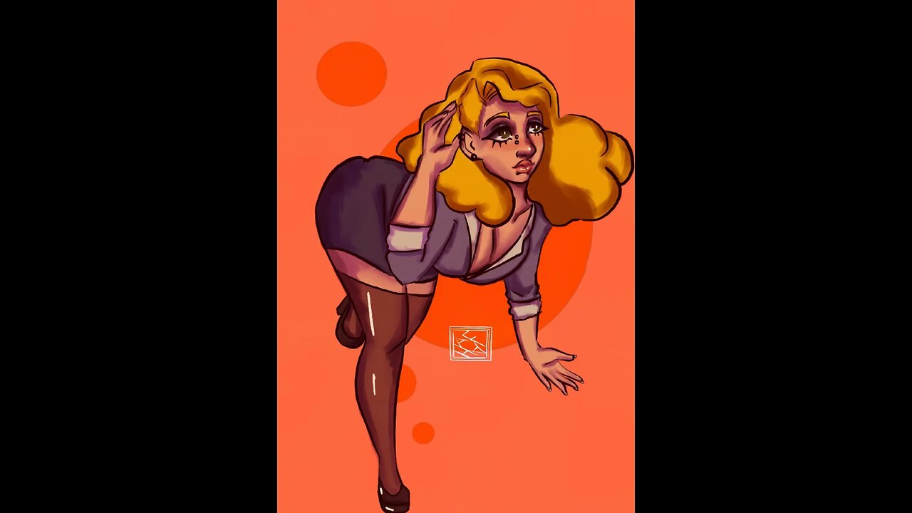 Pinup practice (speedpaint)