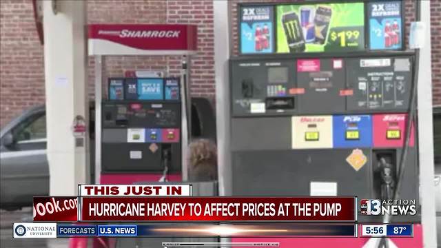 Hurricane Harvey's affect on gas prices