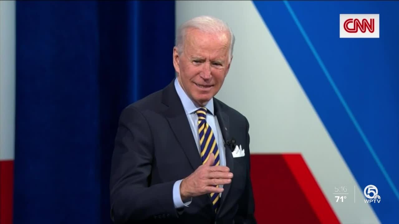 Biden hosts first presidential town hall