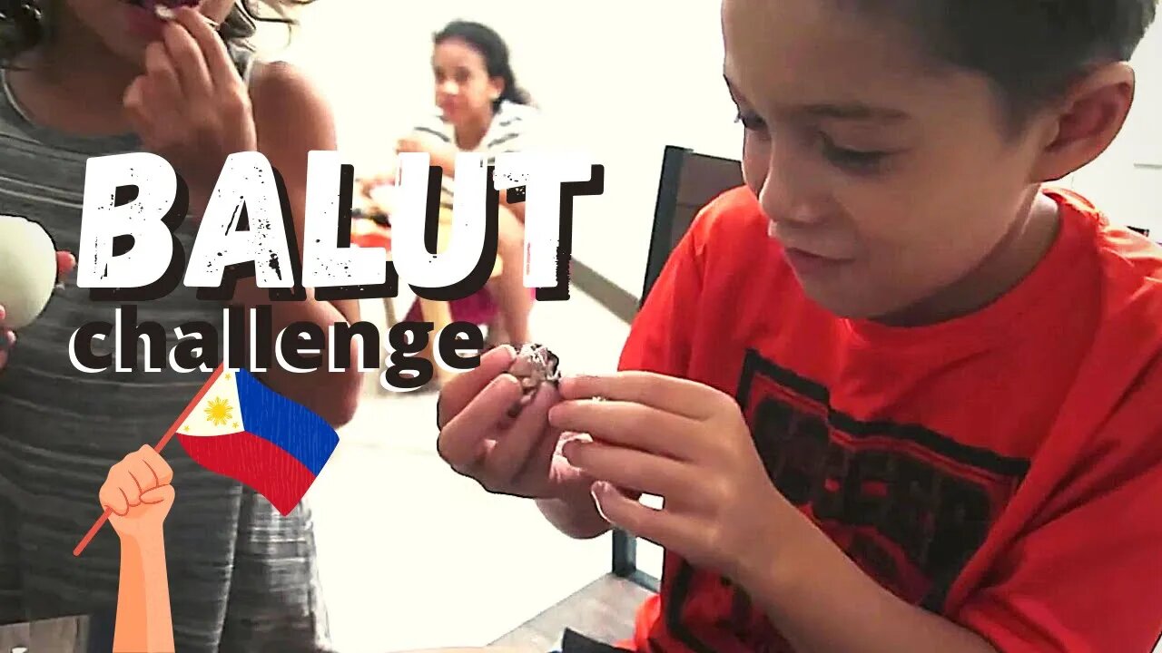 Our HALF American Kid eats Balut for the first time