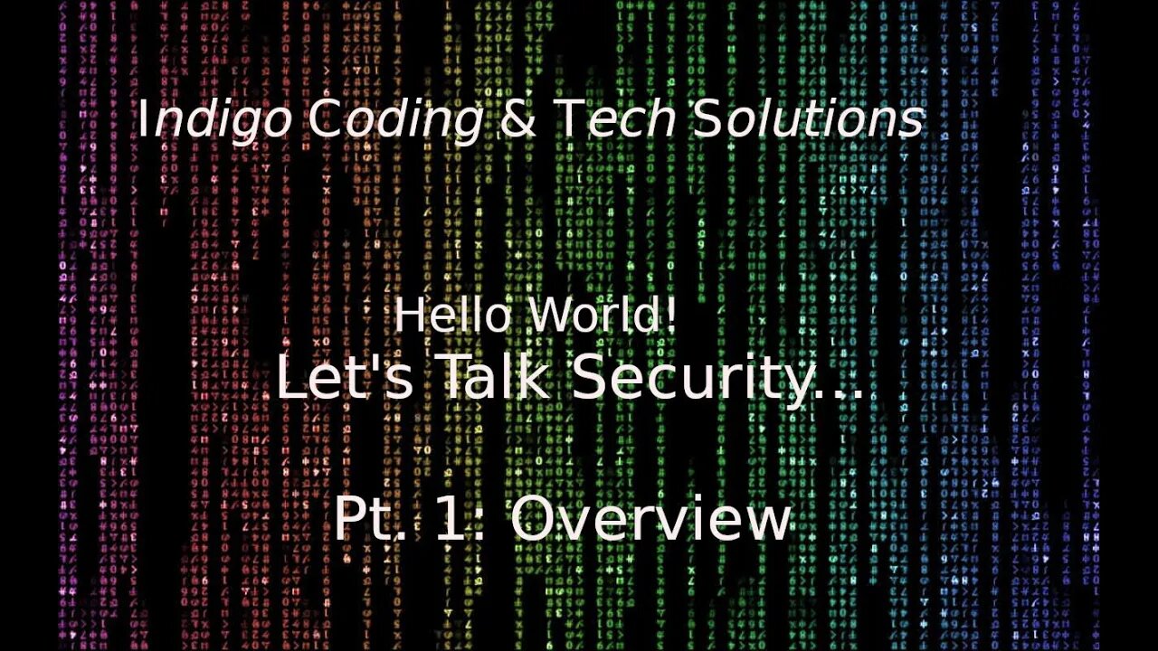 Let's Talk Security! Pt. 1/9