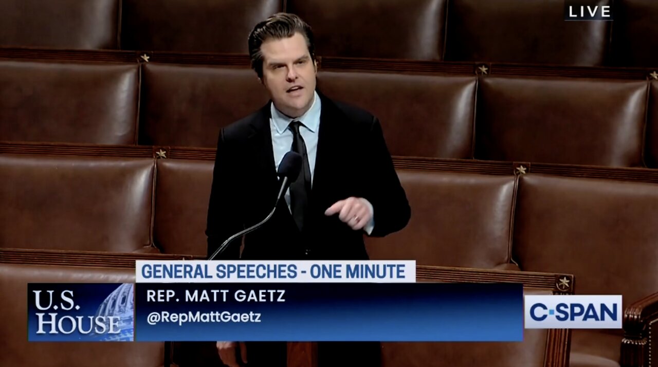 Gaetz: China Is a Greater Threat Than Russia