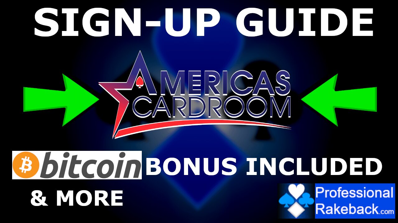 How to sign-up to America's Cardroom
