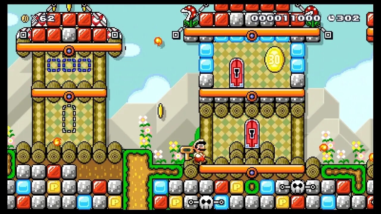 An entertainingly sloppy popular Mario Maker 2 levels video!