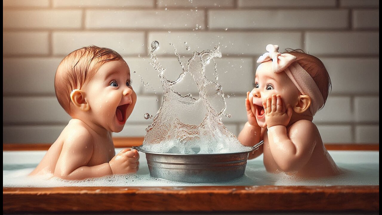 Adorable Baby vs Water: Hilarious Splash Moments You Can't Miss