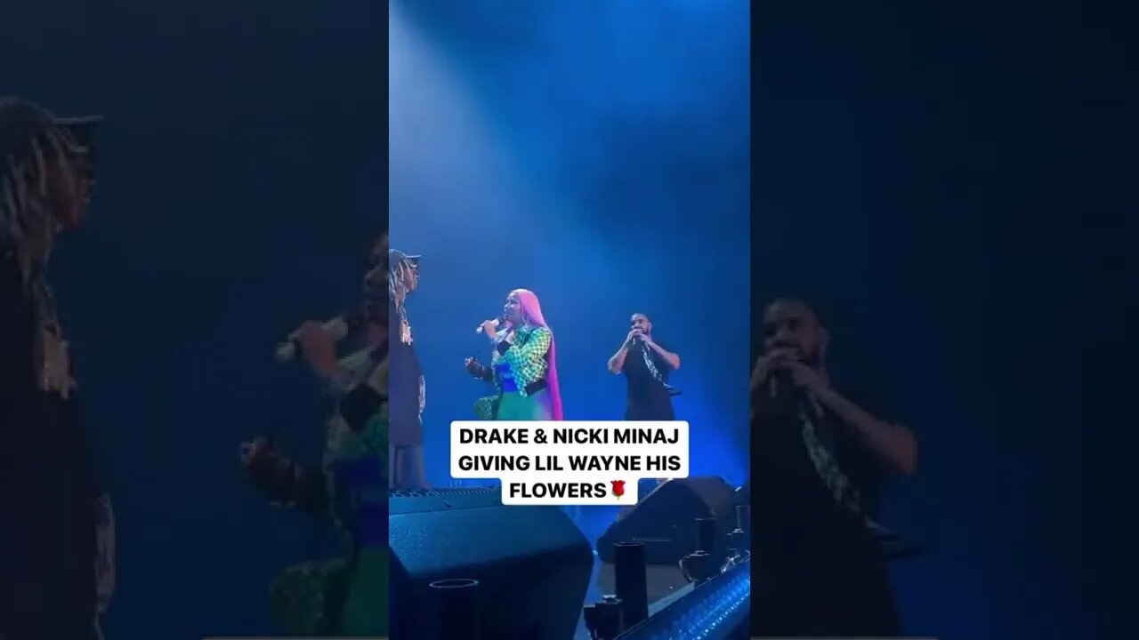 DRAKE & NICKI MINAJ GIVING LIL WAYNE HIS FLOWERS🌹