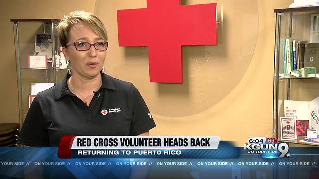 Red Cross volunteer heading to Puerto Rico