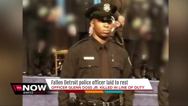 Funeral held for fallen Detroit Police Officer Glenn Doss at Greater Grace Temple