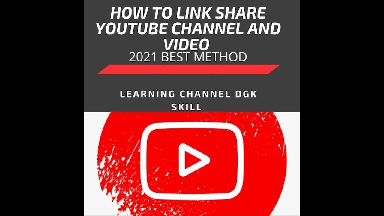 how to link copy YouTube channel \RL