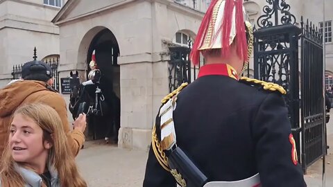 walking in to the crowd #horseguardsparade