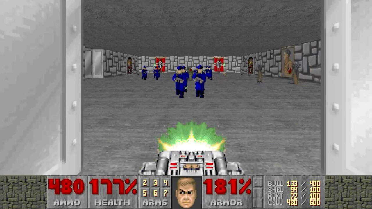 Doom II, DOS, 1995 - 100% Secret Level, Wolfenstein