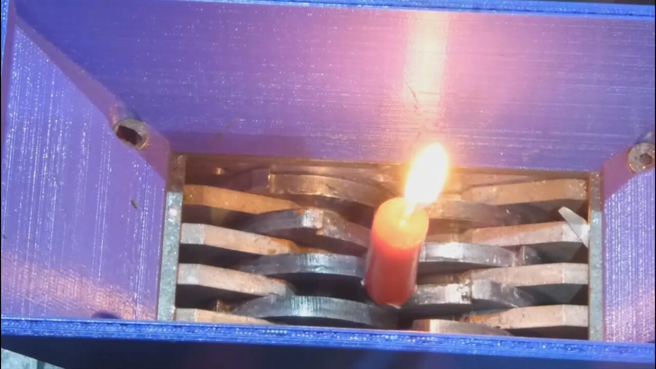 Shredding of burning candles, bulb and more.