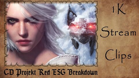 CD Projekt Red ESG Breakdown | 1K Stream Clips