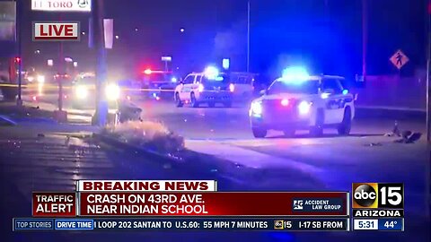 Woman hit by car on 43rd Avenue and Indian School Road