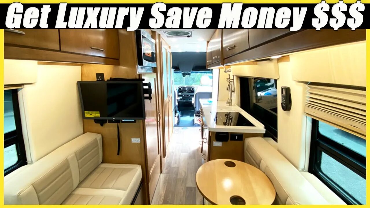 GET LUXURY SAVE MONEY 2022 Coachmen GALLERIA 24FL 4X4 Li3 Graphite Grey Sprinter Camper Van