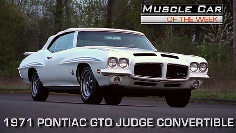 1 of 17 1971 Pontiac GTO Judge Convertible Muscle Car Of The Week Video Episode #202