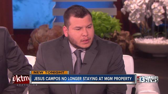 Jesus Campos no longer staying at MGM property