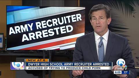 Army recruiter at Dwyer High School arrested on child pornography charges