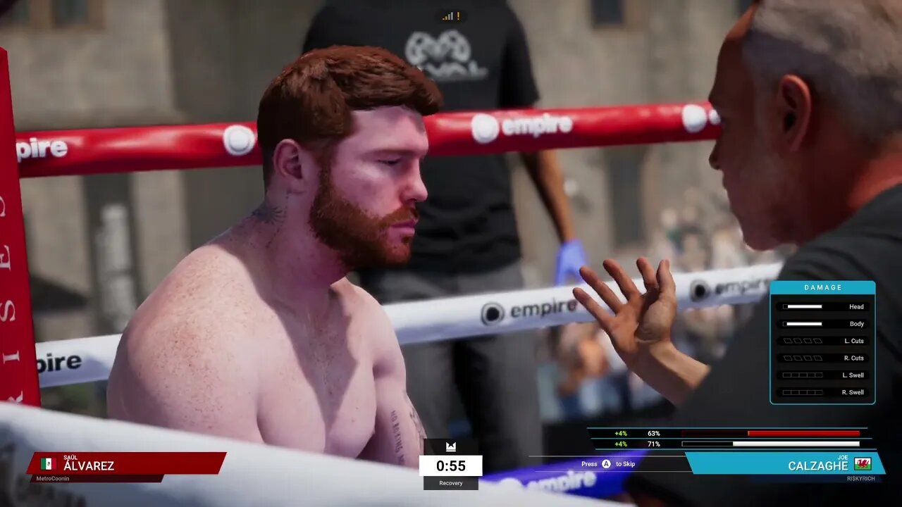 Undisputed Boxing Online Ranked Gameplay Joe Calzaghe vs Saul Canelo Alvarez 4 (Chasing Platinum 1)