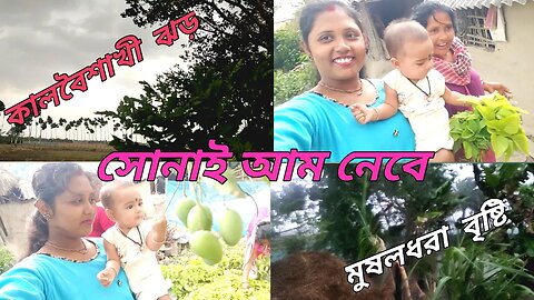 বৈশাখ মাসের কালবৈশাখী ঝড় বৃষ্টি শুরু হয়ে গেল #msvillagelifestyle