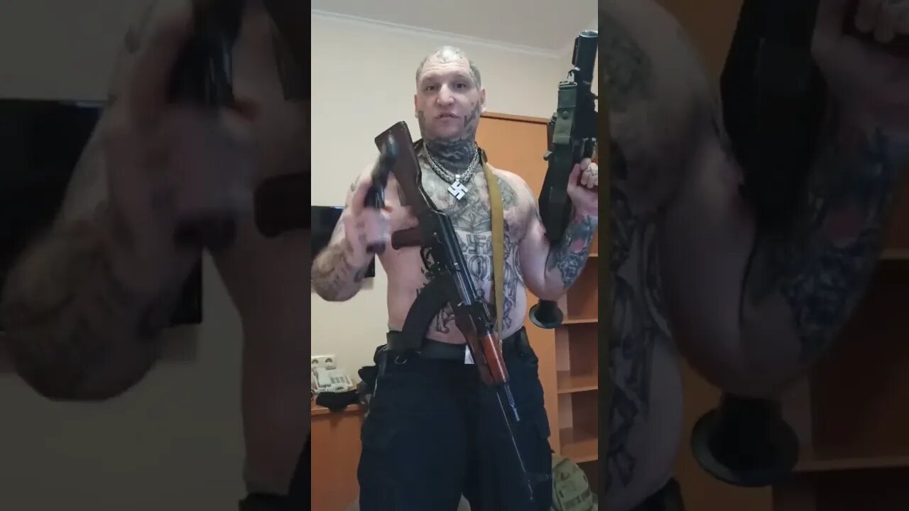 Fine example of an Aryan ubermensch, Azov battalion fighter, defender of civilized Europe 😁