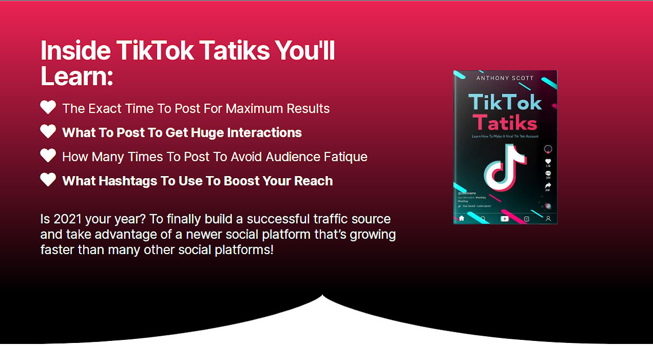 Tiktok Tatiks - How to build and grow a successful Tik Tok Account and make it profitable.