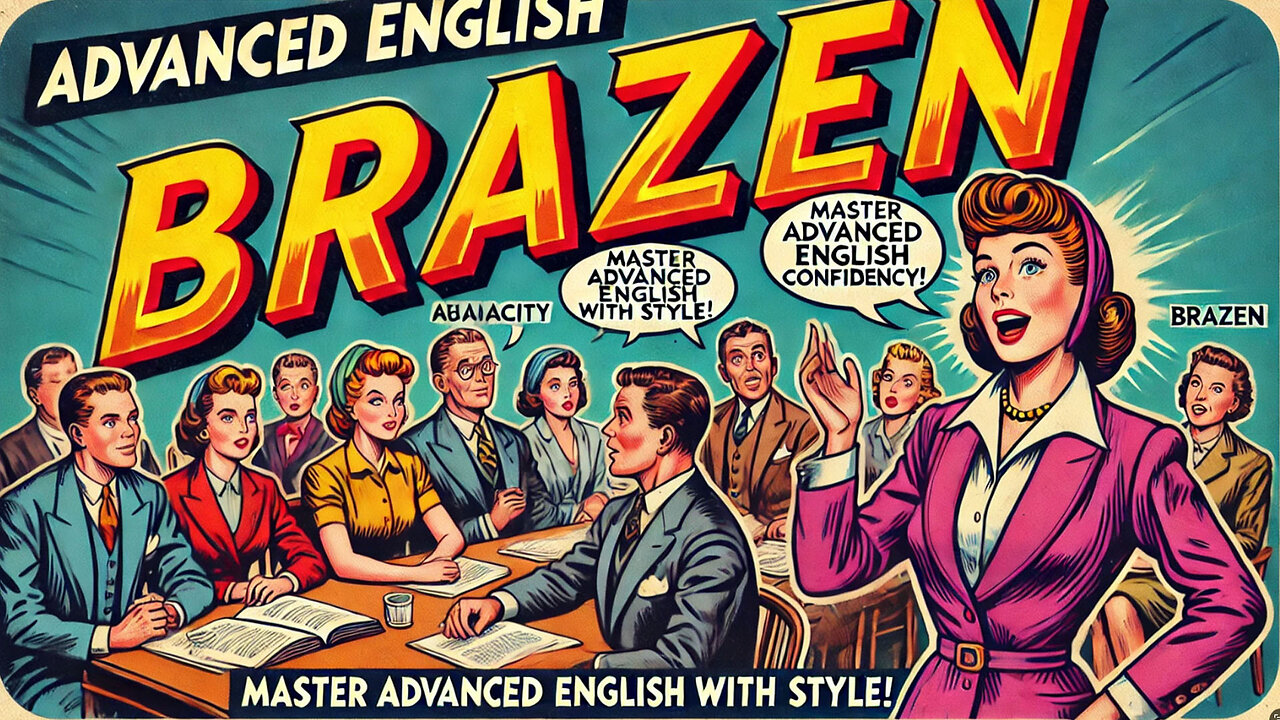 Vocabulary and Pronunciation "BRAZEN" Advanced English