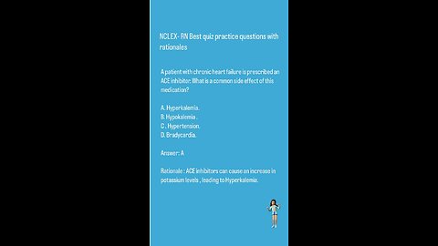 NCLEX-RN Best quiz practice questions with rationals (CVS)