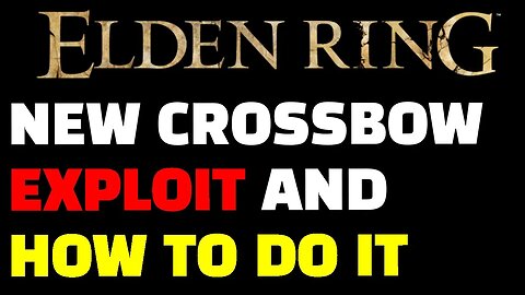 How to do the CROSSBOW GLITCH to launch 3 greatbolts at once! - Elden Ring