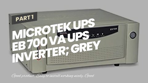 Microtek UPS EB 700 VA UPS Inverter; Grey