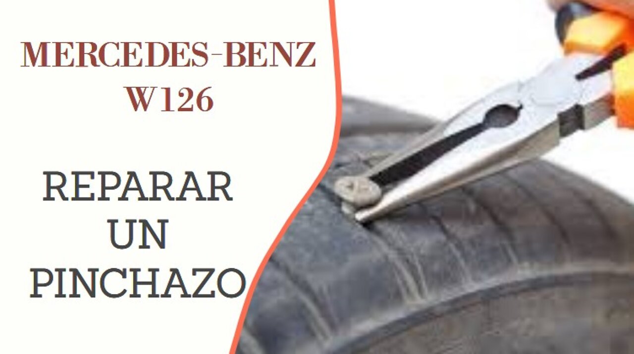 Mercedes Benz W126 - Como reparar un pinchazo de rueda DIY tutorial