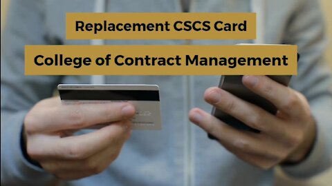 Renew or Replacement CSCS Card