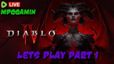 🔴LIVE - Diablo IV - Blind Necromancer Playthrough Part 1 - #RumbleTakeover