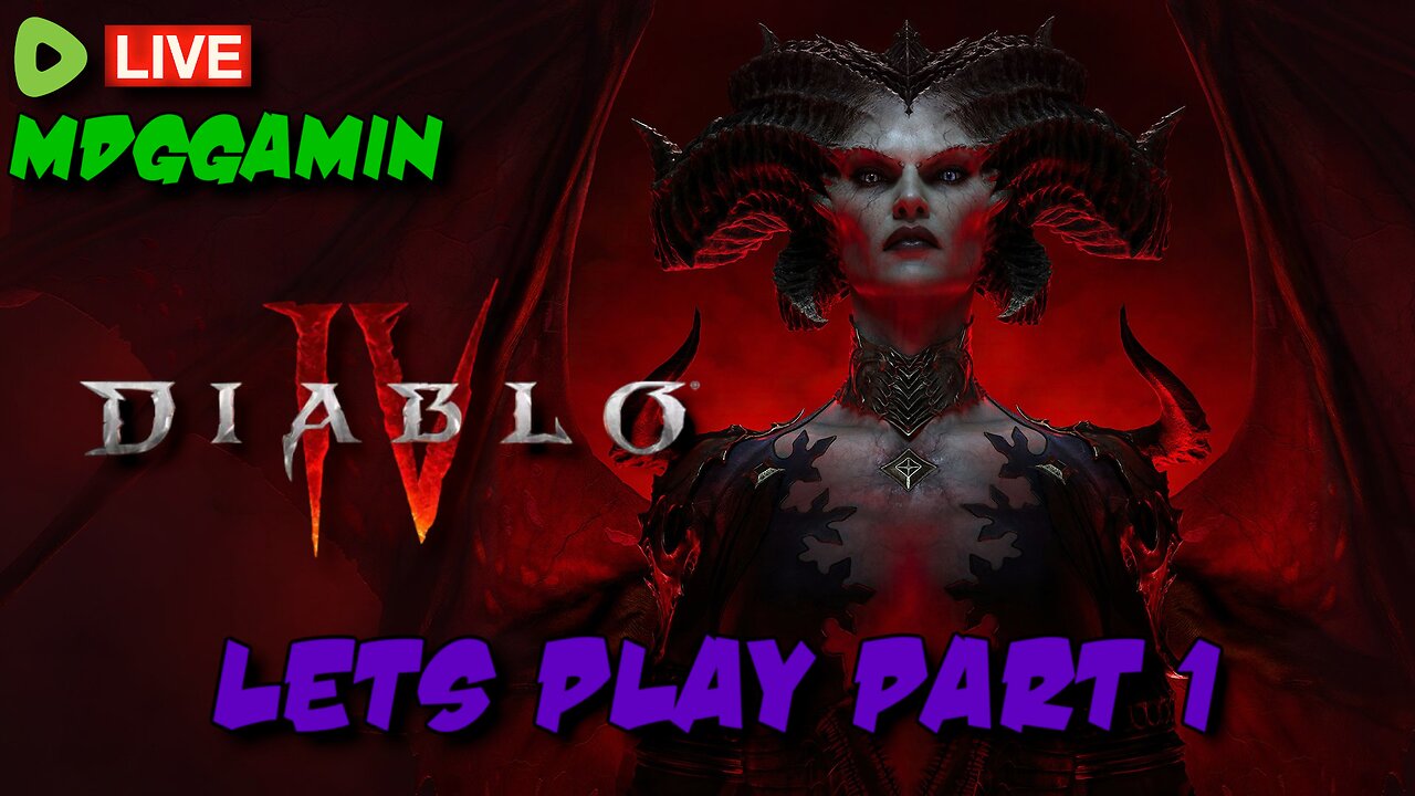 🔴LIVE - Diablo IV - Blind Necromancer Playthrough Part 1 - #RumbleTakeover