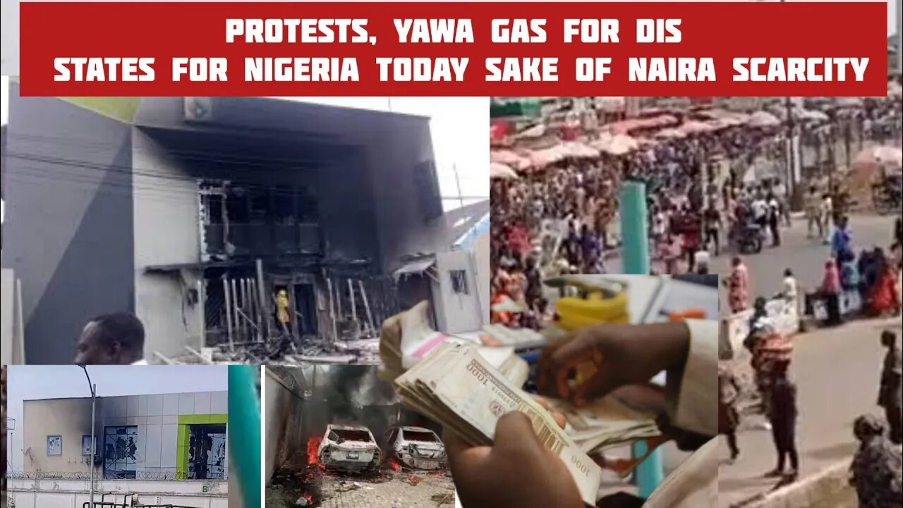 Protests, yawa gas for dis states for Nigeria today sake of naira scarcity