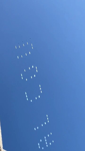 Planes wrote in the sky - "THE FINAL COUNTDOWN" - 15-05-2022 Hamburg - Germany