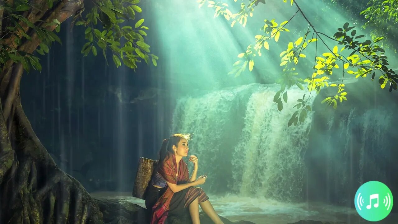 Waterfall Sound For Relaxing Deep Sleep And Study