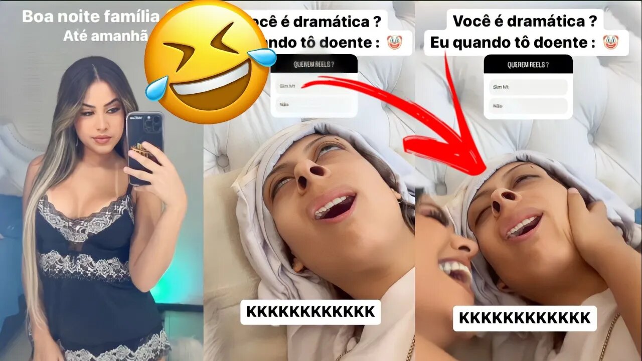 RAISSA CUIDANDO DE LARISSA QUE ESTÁ DOENTE