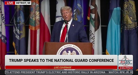 FULL SPEECH: Trump Addresses the National Guard Association of the U.S. in Detroit - 8/26/24