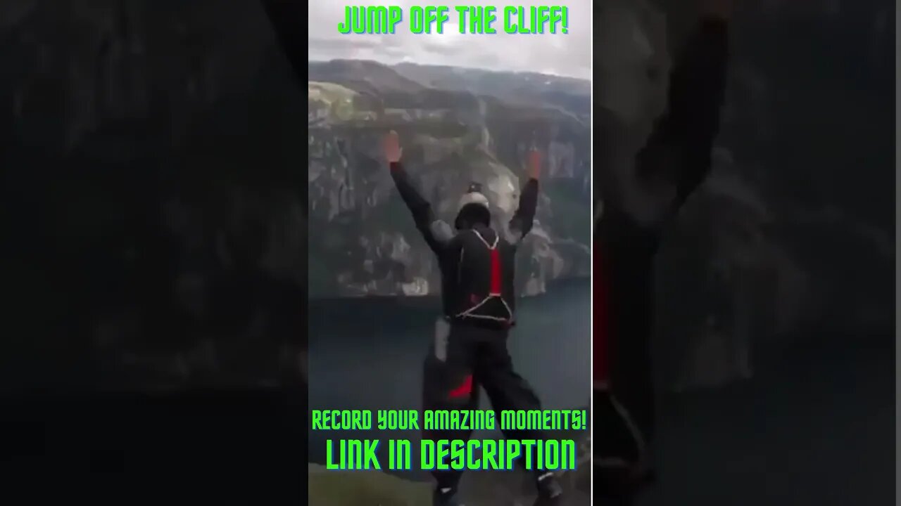 Jumping Off a Cliff! #Shorts #YoutubeShorts #Wingsuit #CliffJumping #WingsuitJumps #Youtube Shorts