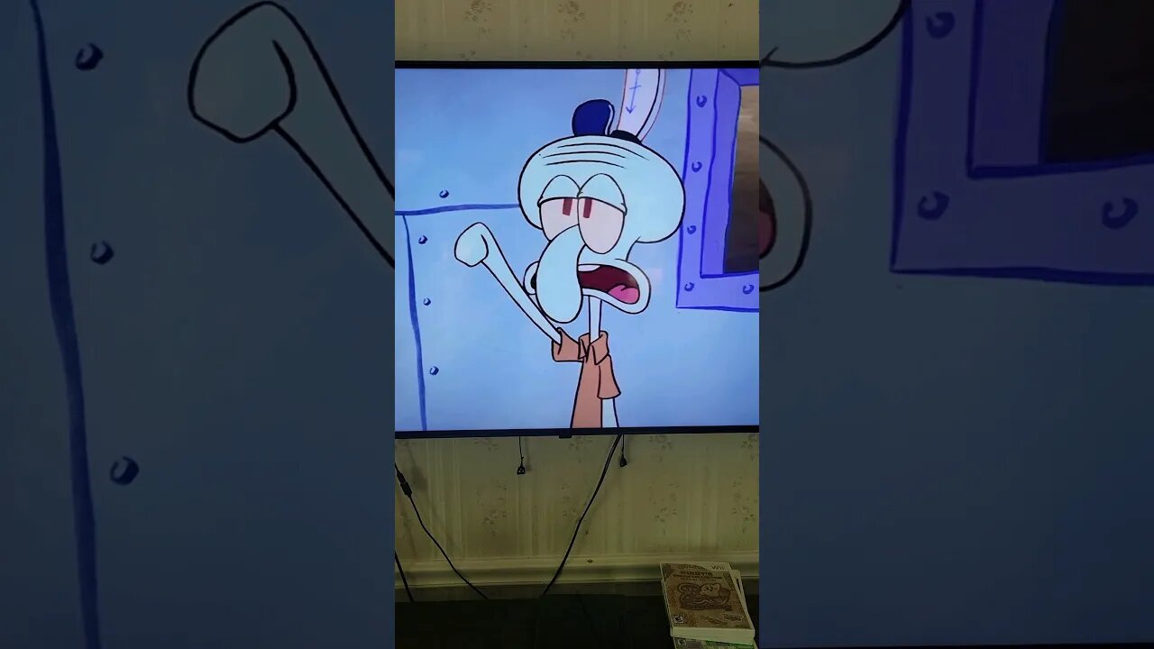 Squidward's enthusiasm knows no bounds.